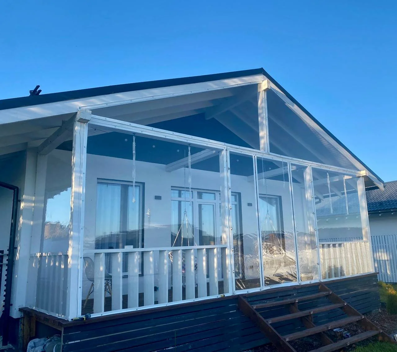 Мягкие окна для беседки